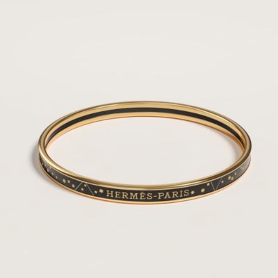 アクセサリー HERMES Gold Leather Bangle Bracelet Zodiaque bangle | Hermès UK